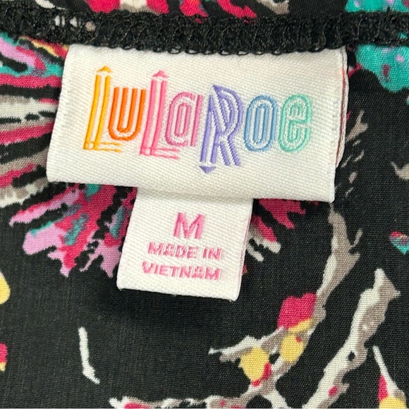 LuLaRoe Duster Cardigan Sweater Size M Open Front Long Sleeve Multicolor Boho - Picture 10 of 11